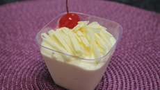 Mousse de chocolate branco