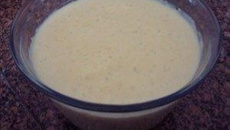 Canjica com doce de leite