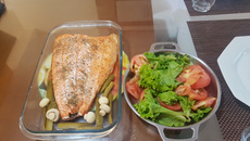 Salmão a provençal a moda silvano