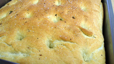 Focaccia com alecrim