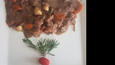 Coq au vin - galo (frango) ao vinho