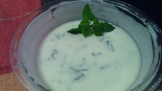 Molho delicioso de iogurte