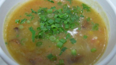 Caldo de mandioca delicioso