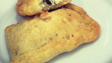 Pastel assado de ricota