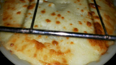 Purê de batata com peixe gratinado