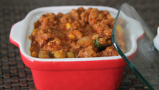 Achadinho de carne moída com purê