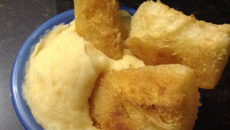 Purê de mandioca prático