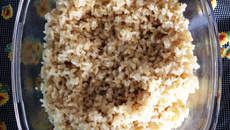 Arroz Integral preparado no microondas