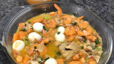 Peixada ao molho de camarão