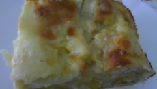 Torta de banana com massa seca