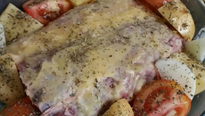 Contra-filé (chorizo) ao forno com batata bolinha