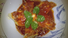 Conchiglione de camarão com cream cheese