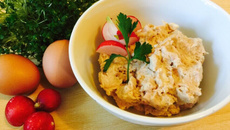 Recheio de pasta de carne para massas