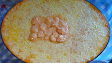 Camarão Gratinado com Requeijão