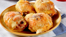 Frango recheado com presunto e mussarela