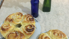 Pão de coco com batata doce