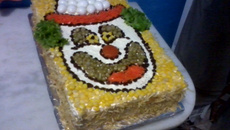 Torta salgada com pão de forma