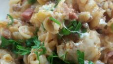 Macarrão de penela de pressão à Moda