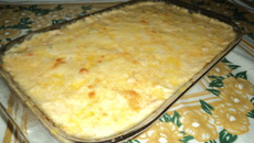 Souflé de legumes com queijo