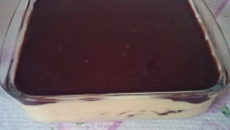 Pavê de maracujá com brigadeiro