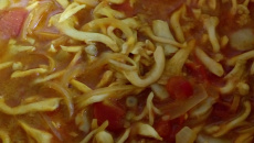 Shimeji com leite de coco