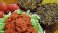 Hambúrguer de aveia vegano