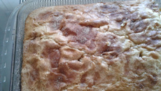 Bolo com banana e canela