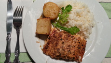 Salmão ao molho de maracujá