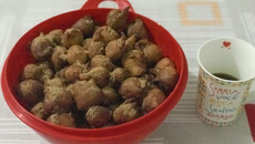 Bolinho de chuva da mamãe com banana