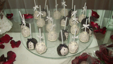 Cake Pop Noivinhos de coco queimado
