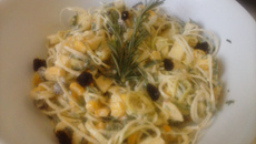 Salada de poró da Linda