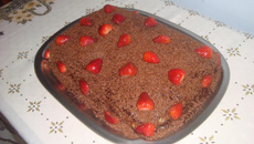 Bolo de chocolate recheado da Vivi