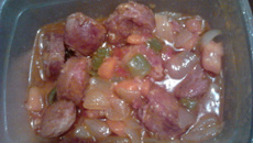 Linguiça com cenoura