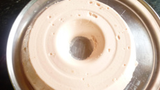 Flan de Iogurte com calda de morango da Merces