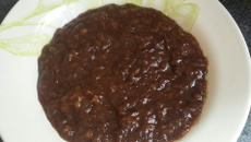 Doce de banana com chocolate