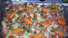 Filé de peixe com batatas ao forno