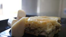 Bolo salgado de palmito e atum