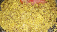 Farofa de sardinha em lata