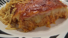 Torta de frango com batatas