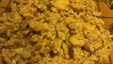 Arroz 7 grãos e camarões