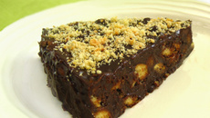 Brownie de chocolate e banana