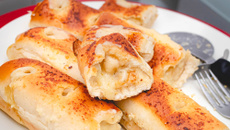 Pão recheado na air fryer