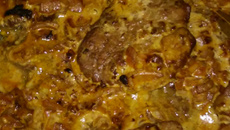 Bife ao molho de creme de leite