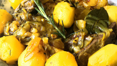 Costela com batata de pressão