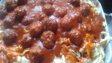 Almôndegas com bacon