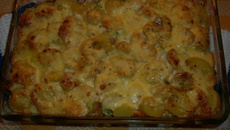 Auflauf de frango com legumes (receita alemã)