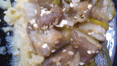 Jiló com batata doce