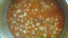 Sopa econômica de legumes