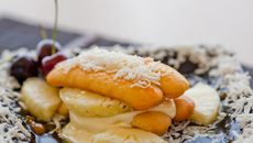 Pavê com abacaxi e coco