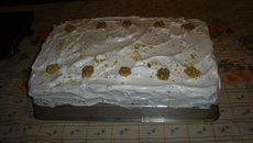 Bolo de nozes Natalino